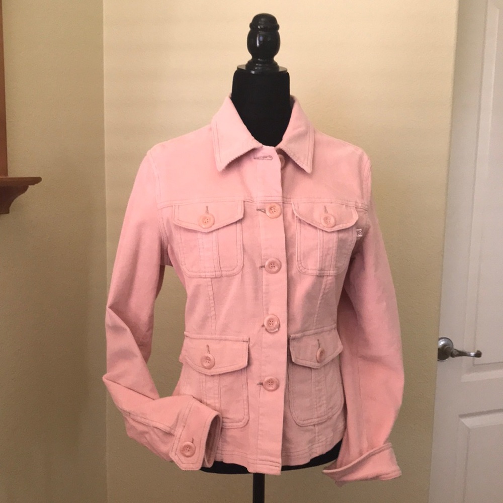 Ladies Pale Dusty Pink Corduroy Jacket